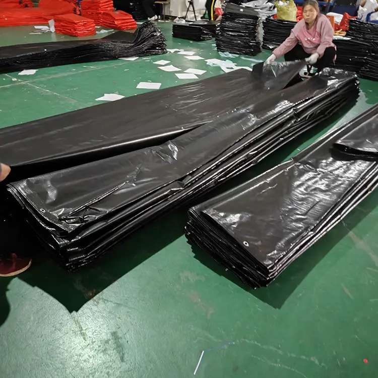 130g Black Virgin pe tarpaulin