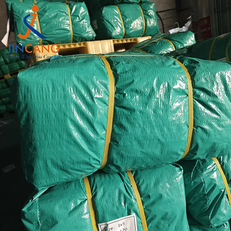 120GSM zeleno srebrno pero ponjava