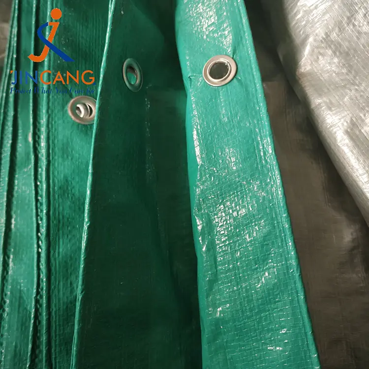 120GSM zeleno srebrno pero ponjava