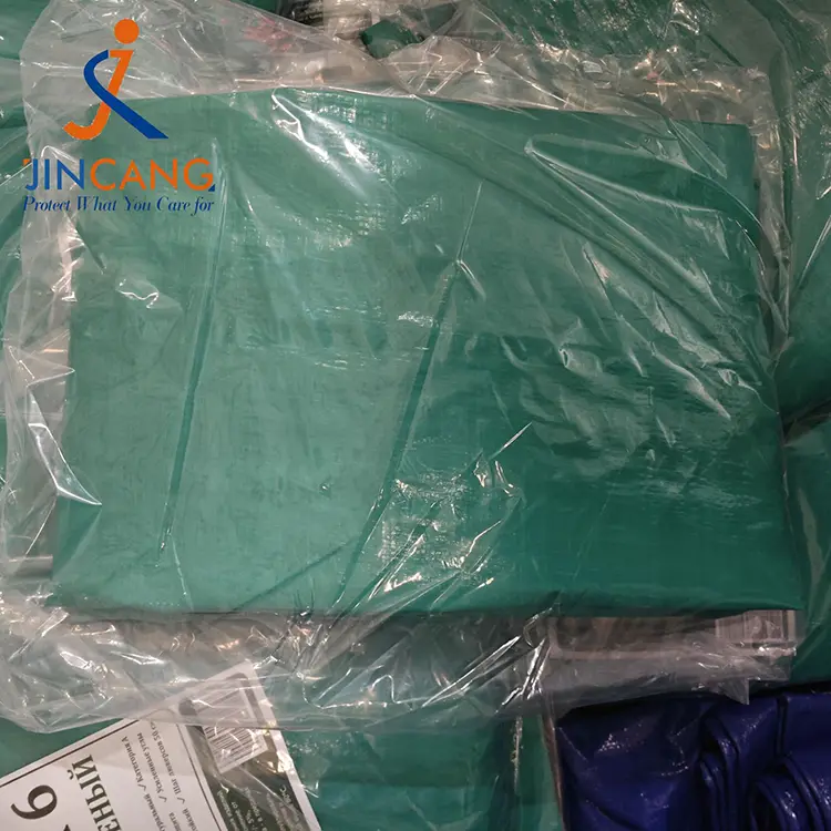 120GSM zeleno srebrno pero ponjava