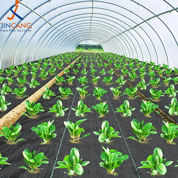 Geotekstilna travnata pregrada črna plevela tkanina