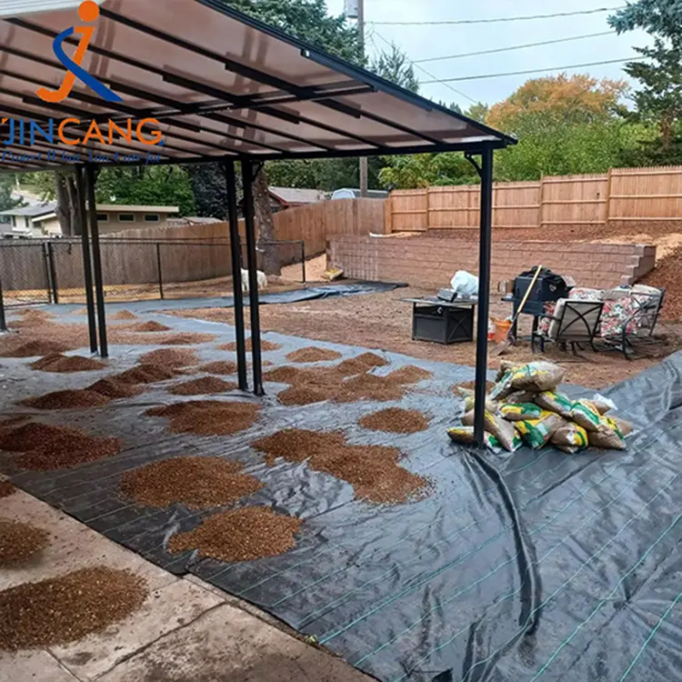 Geotekstilna travnata pregrada črna plevela tkanina